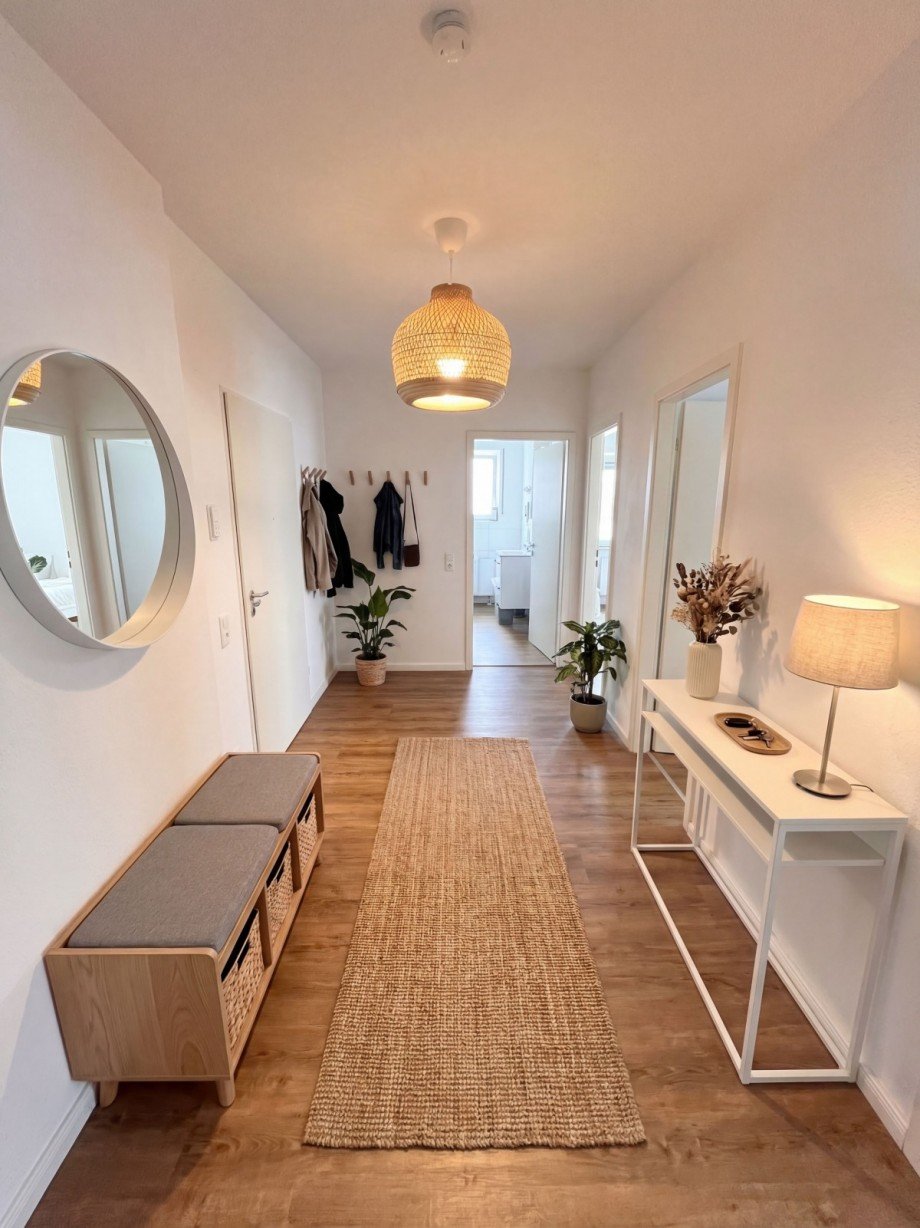 Flur/ Originalraum digital m�bliert Wohnung Alsbach-H�hnlein