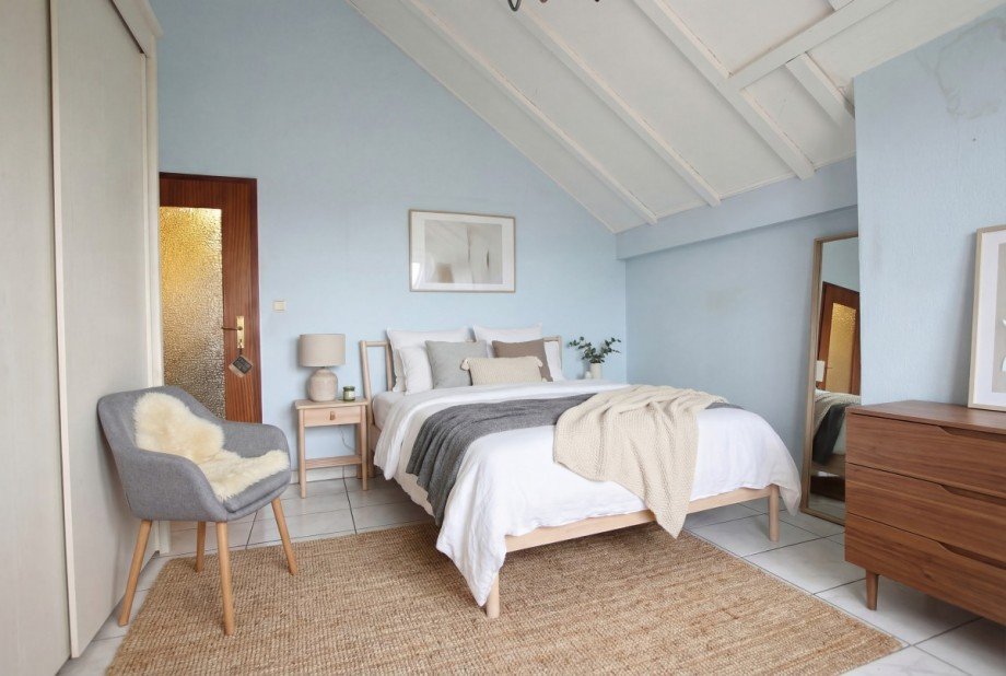 Schlafzimmer/ digital m�bliert Maisonettewohnung Weiterstadt