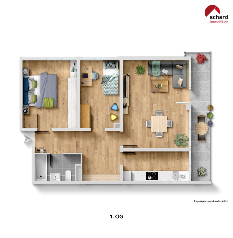 Grundriss Etagenwohnung Weiterstadt
