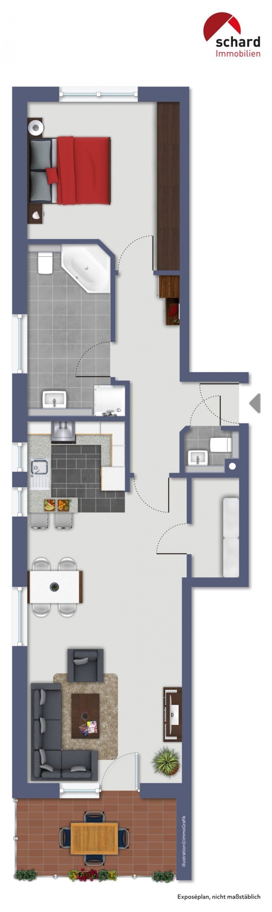 Grundriss Etagenwohnung Bensheim