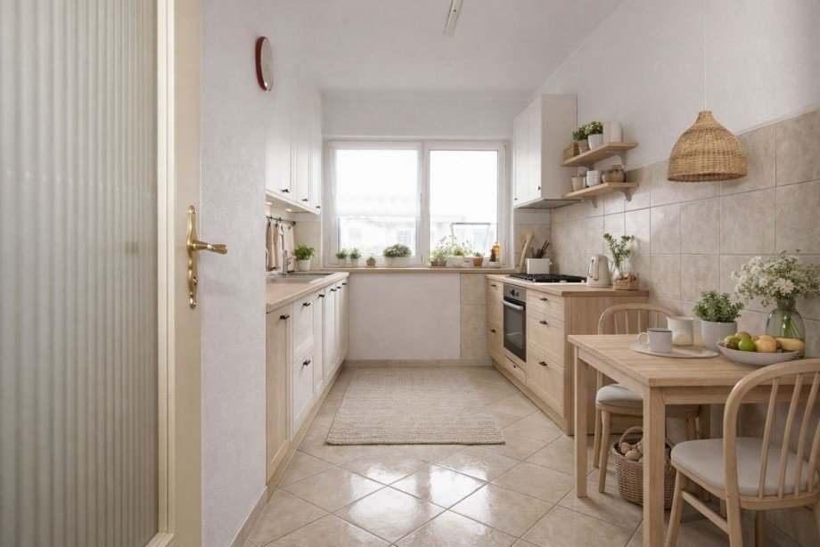 K�che/ Originalraum digital m�bliert Etagenwohnung Weiterstadt