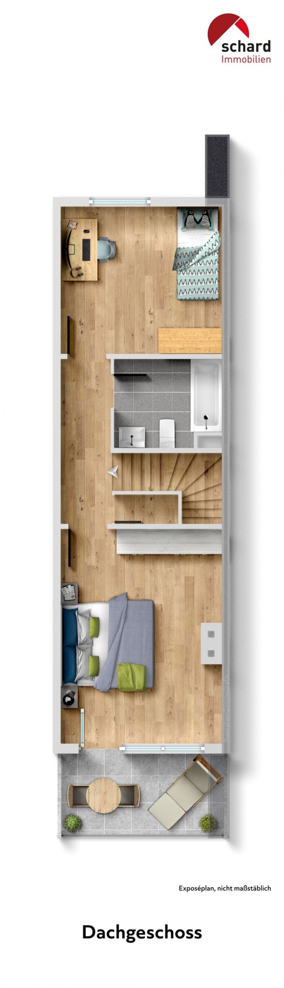 Dachgeschoss Maisonettewohnung Weiterstadt